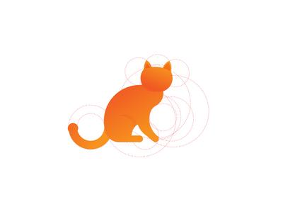南门网 广告 海报 品牌 logo 标示 标志 猫 黄金 比例