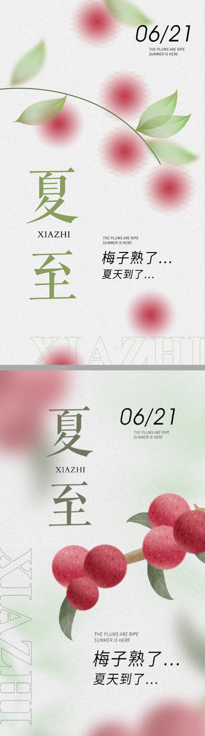 【南门网】海报 二十四节气 夏至 立夏   杨梅 梅子 水果 植物  
