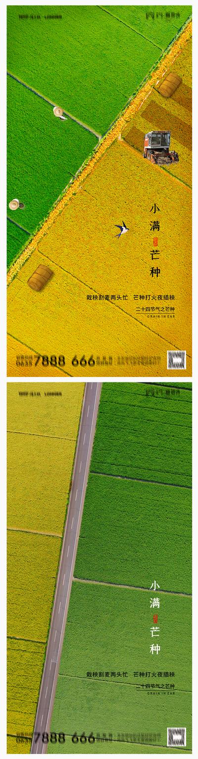 南门网 海报 房地产 二十四节气 小满 芒种 田地