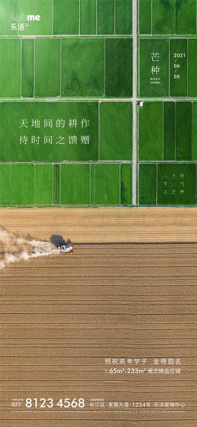 南门网 海报 房地产 二十四节气 芒种 耕地 高考 金榜题名