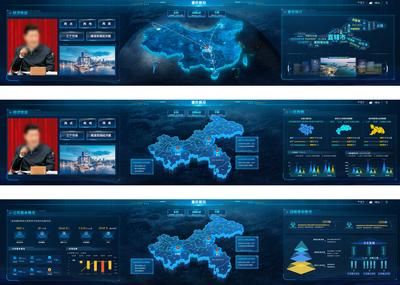 南门网 UI设计 界面设计 大数据 可视化 智慧政务 地图
