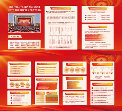 南门网 背景板 宣传栏 党建 二十大 会议 报告 总结