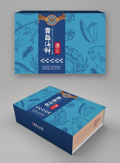 南门网 包装设计 海鲜 礼盒 手绘