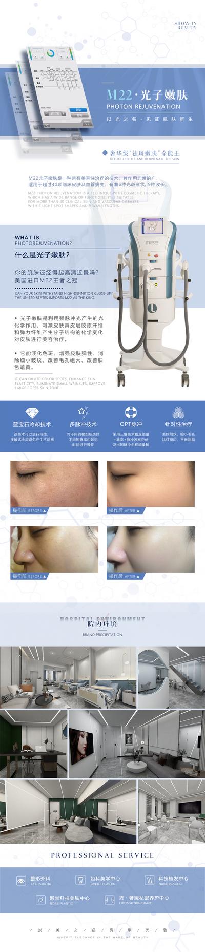【南门网】广告 海报 医美 仪器 m22 光子嫩肤 设备 长图 专题
