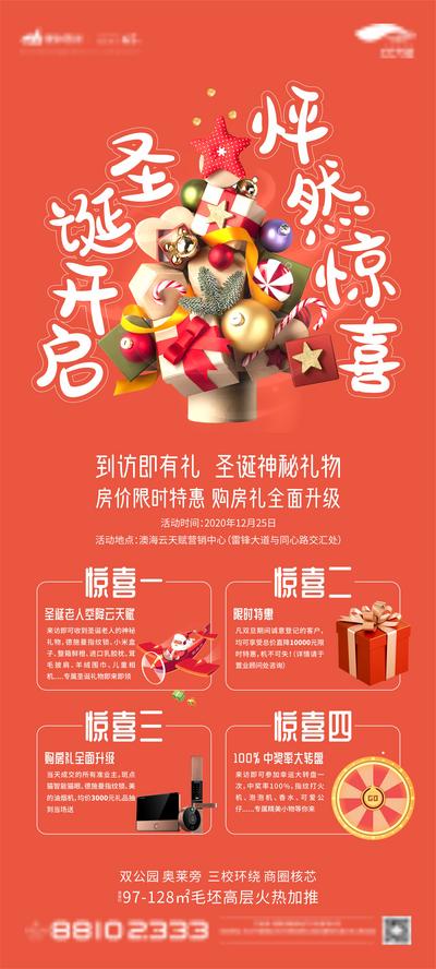 南门网 海报 房地产 圣诞节 公历节日 西方节日 特惠 惊喜 礼盒