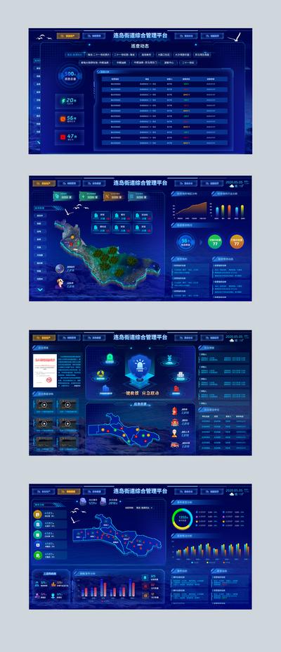 南门网 UI设计 界面设计 大数据 可视化 图表 统计 科技感