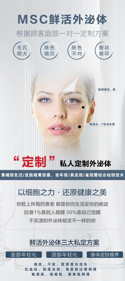 南门网 海报 医美 整形 外泌体 专场 模特 宣传