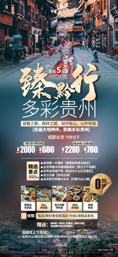【南门网】海报 旅游 贵州 苗寨 黄果树瀑布 