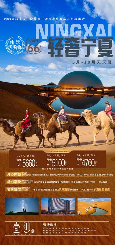【南门网】海报 西北 宁夏 旅游 骆驼
