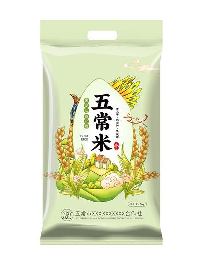 【南门网】包装设计 大米 塑封 插画 稻穗