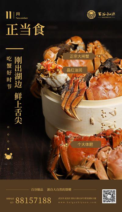【南门网】海报 大闸蟹 生鲜 海鲜 螃蟹
