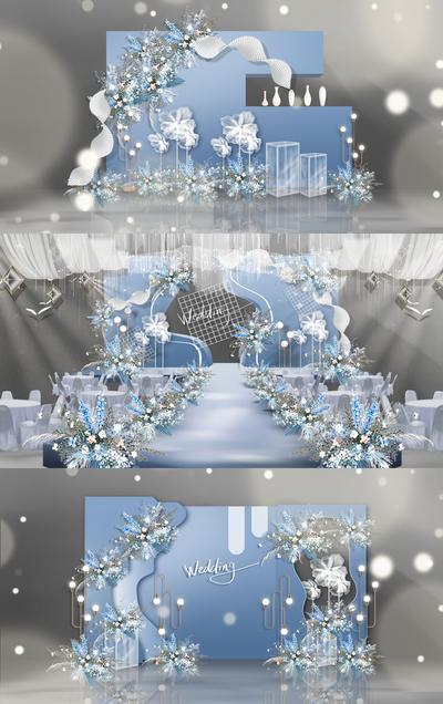 南门网 美陈 堆头 氛围包装 高端 婚礼 欧式 舞台 花艺