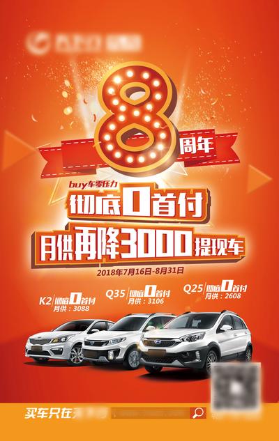 南门网 海报 周年庆 汽车 活动
