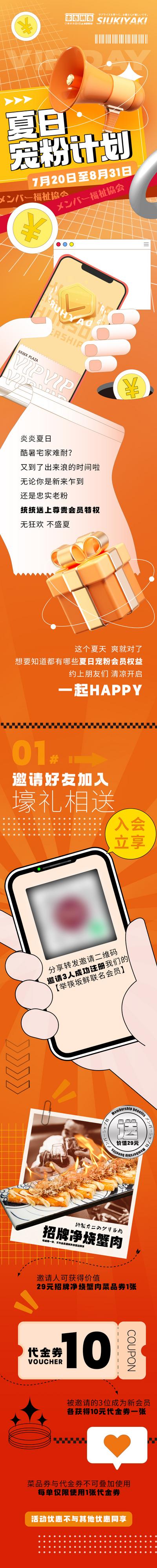 【南门网】海报 美食 活动 长图 会员招募 促销 夏日 寿司 日料