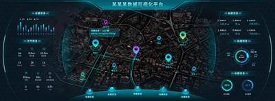 南门网 UI设计 界面设计 智慧城市 数据可视化 简约