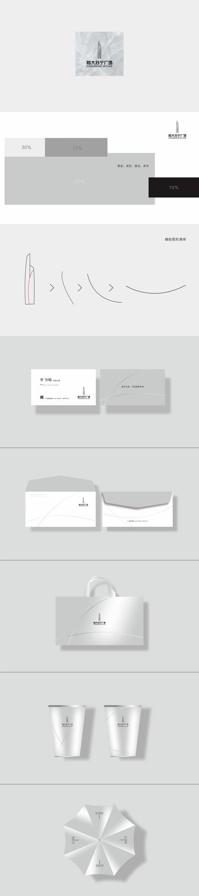 南门网 VI 提案 房地产 调性 logo设计 物料 信封 纸杯 名片 手提袋