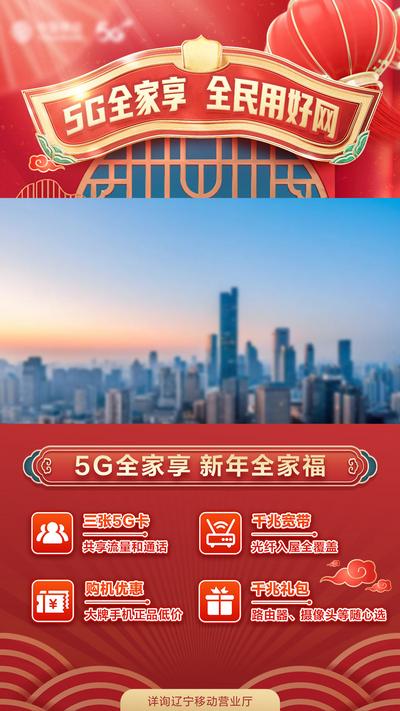 南门网 海报 中国传统节日 春节 视频框 喜庆