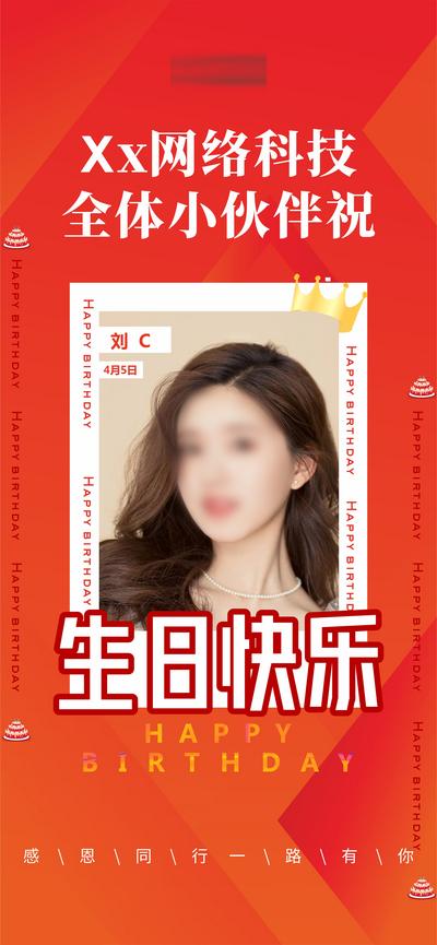 【南门网】海报 生日快乐 人物 活动