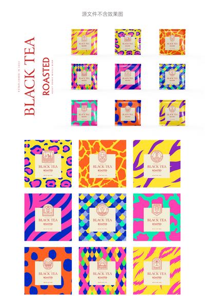 南门网 包装 茶叶 包装袋设计 茶文化 插画 纹样 色彩 时尚