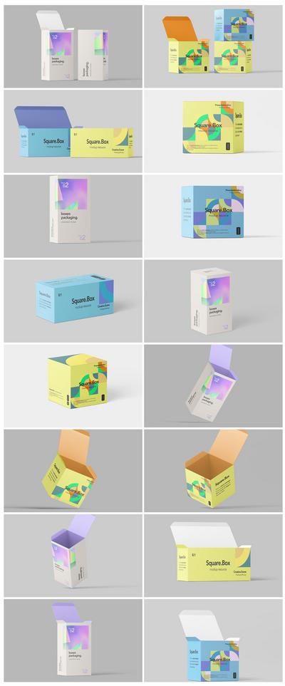 【南门网】VI设计 样机  毕业设计  文创 品牌 包装盒