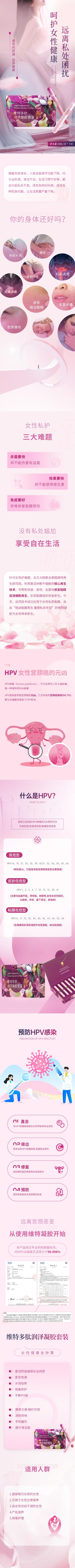 南门网 电商详情页 淘宝详情页 女性 私处护理 凝胶 HPV 高端