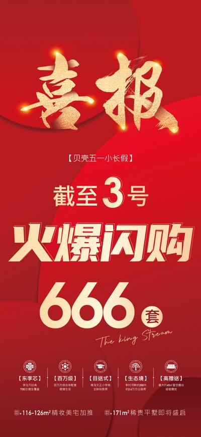 南门网 广告 海报 地产 热销 红盘 红金