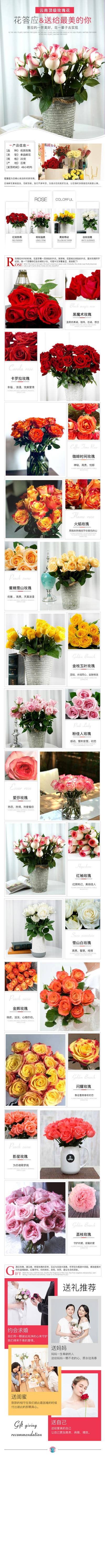 南门网 广告 电商 长图 玫瑰花 节日 详情页