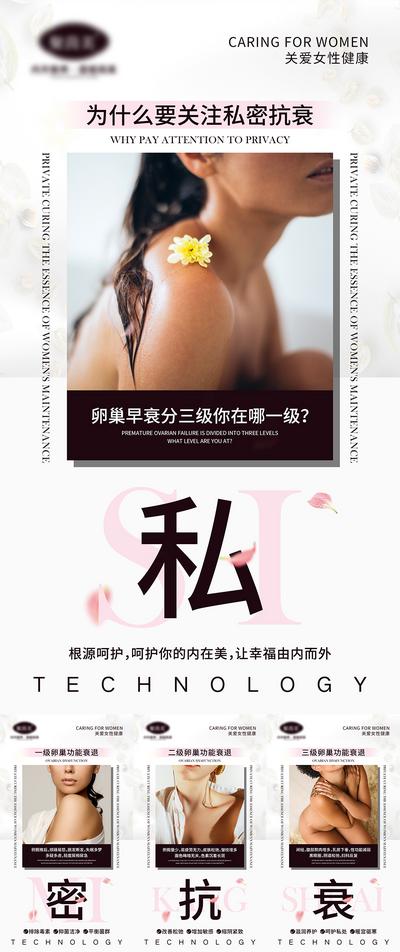 南门网 海报 医美 活动 会议 女性 私密 宣传 妇科 造势
