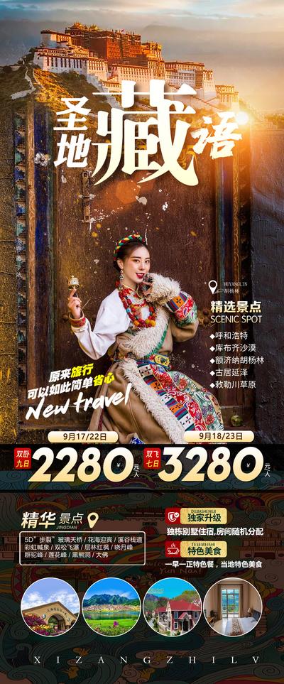 南门网 西藏旅游海报