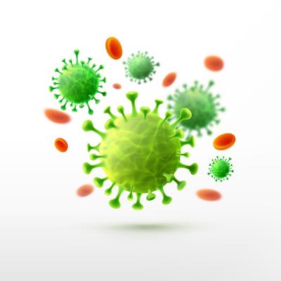 南门网 插画 海报 细胞 病毒