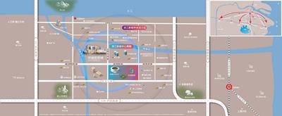 南门网 广告 海报 地产 地图 定位 区位 交通 商圈