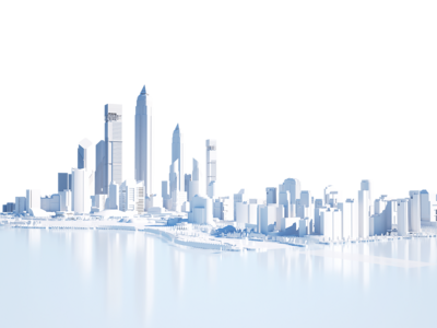 南门网 广告 3D 立体 城市 C4D