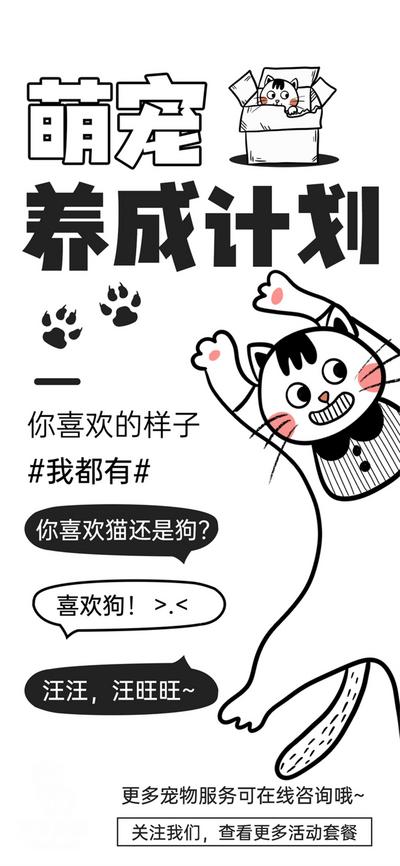 南门网 广告 海报 创意 宠物 猫咪 计划