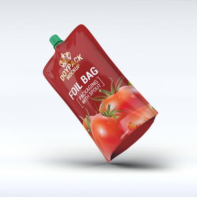 南门网 广告 包装 样机 番茄酱 包装袋 锡纸