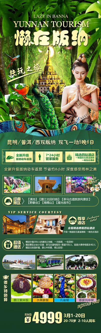 南门网 广告 海报 旅游 西双版纳 云南 旅行 自然 生态 傣族 专题