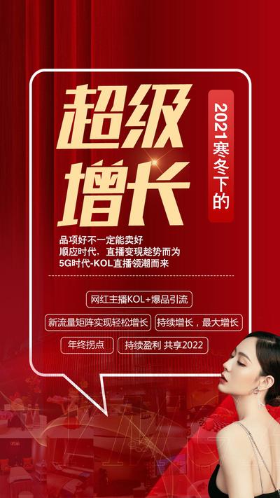 南门网 广告 海报 医美 招商 灯箱 红色海报 直播海报 喜庆 春节