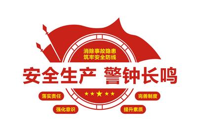 南门网 广告 海报 背景板 文化墙 企业 安全 生产 警钟 警惕 事故