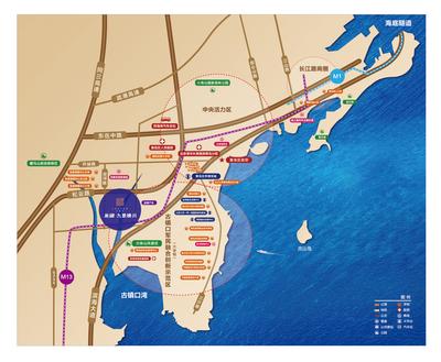 【南门网】广告 海报 地产 配套 沙盘 定位 位置 地图 海洋 海岸线
