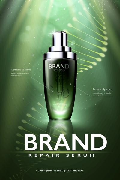 南门网 广告 海报 医美 化妆品 精华 简约 品质 科技 分子