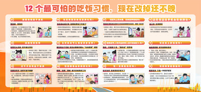 南门网 广告 海报 背景板 公益 宣传栏 科普 餐饮 吃饭 光盘 习惯 饮食