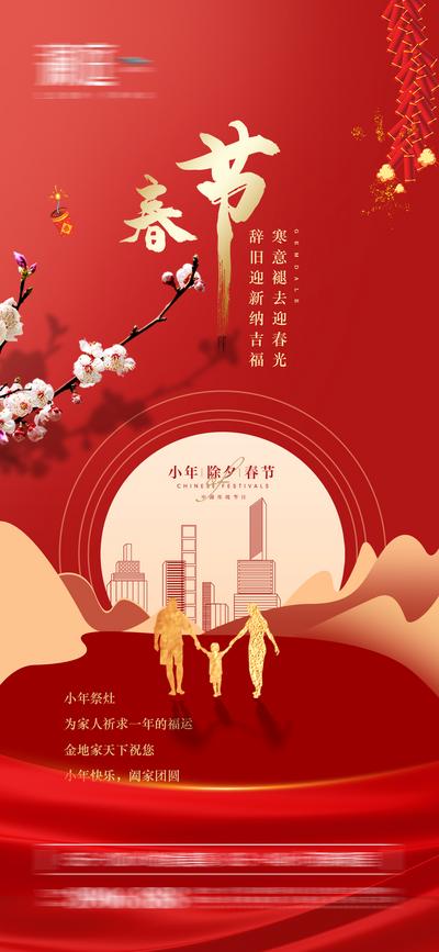 南门网 小年及除夕春节宣传海报