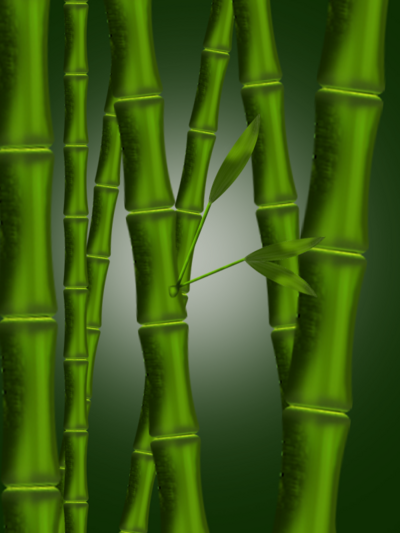 南门网 展板 背景板 壁画 竹子 绿珠 素材